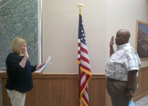 Darwin Watson taking Oath