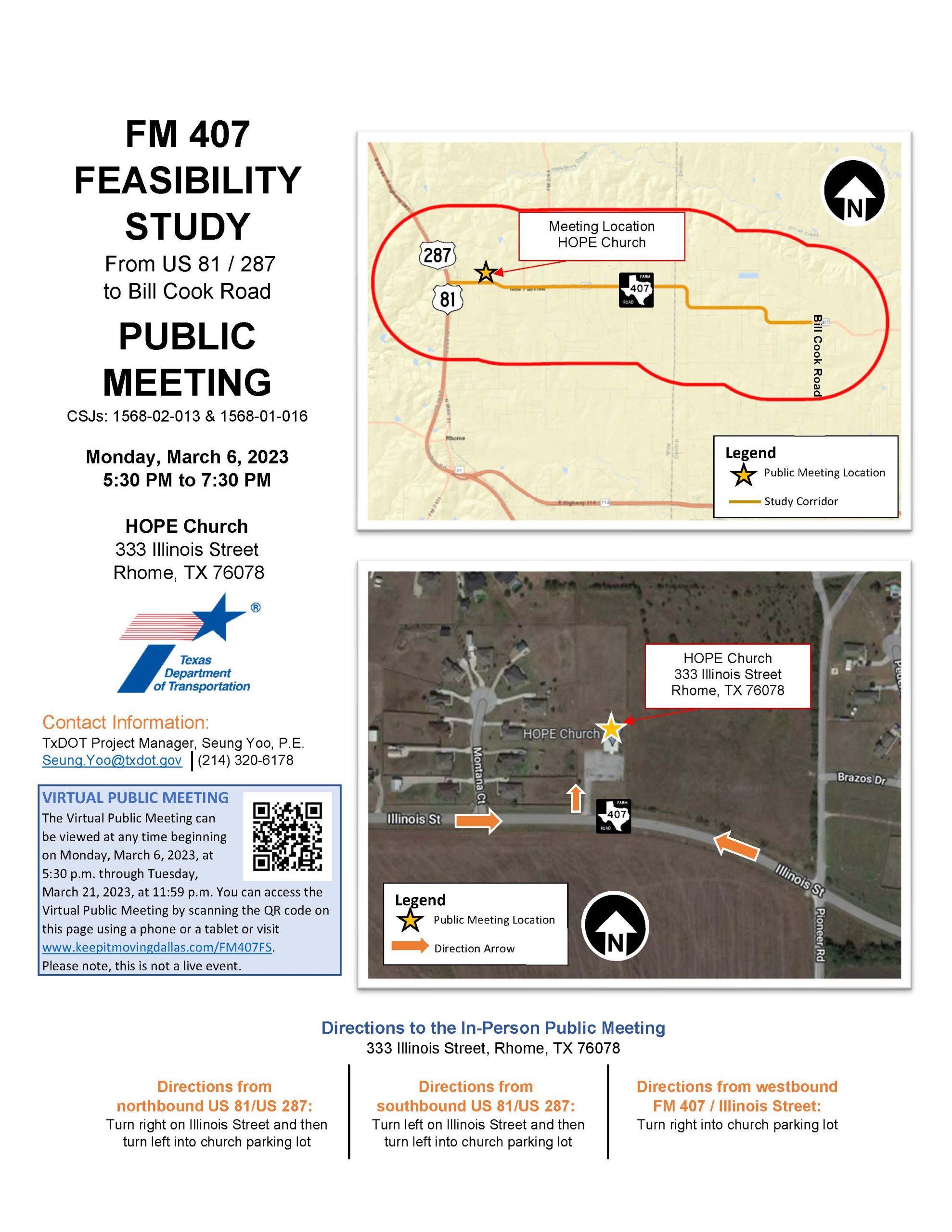 Fm 407 Fs Pm No 2 Venue Map 02 08 23 New Fairview Tx 2305