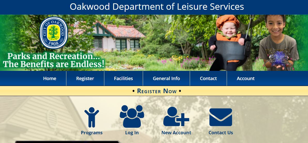 OCC Online Registration System City of Oakwood