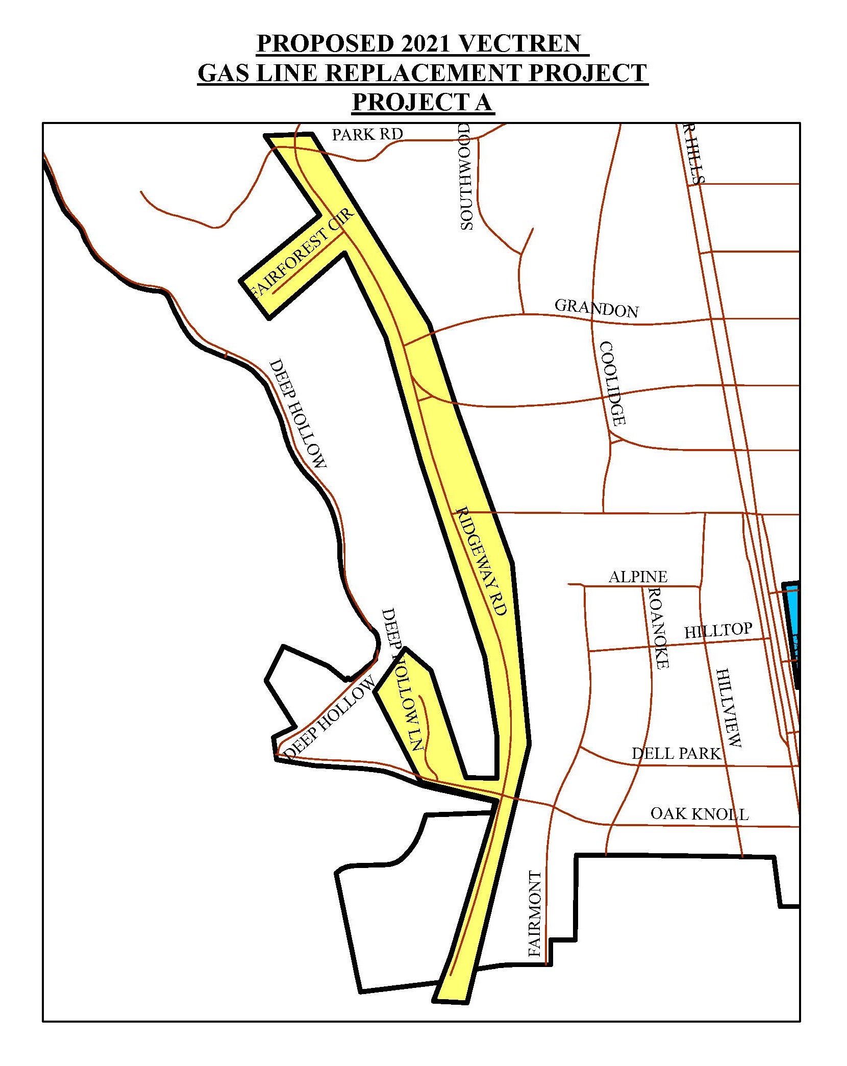2021 Vectren Bare Steel Map proj 2 City of Oakwood