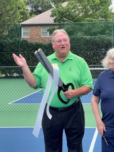 Pickleball Ribbon Cutting Mayor