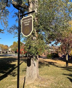 Kath Wright Park Sign