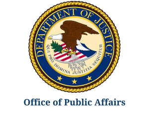 Department of Justice Office of Public Affairs logo