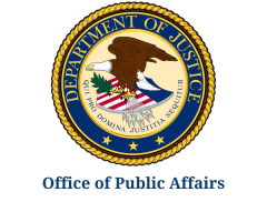 Department of Justice Office of Public Affairs logo