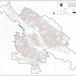 Map of new areas where the speed limit is being decreased in Petaluma School Zones