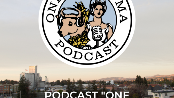 One Petaluma podcast logo Spanish