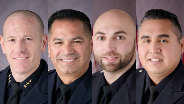 Collage of 4 Petaluma Police Officers