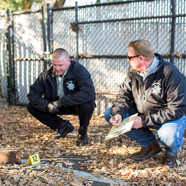 photo of investigators on scene