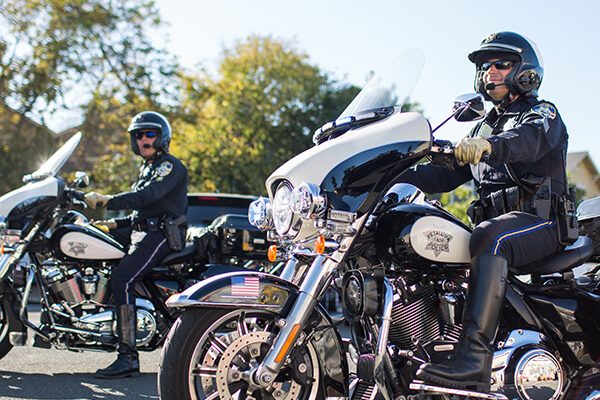 photo of officers on motorcycles