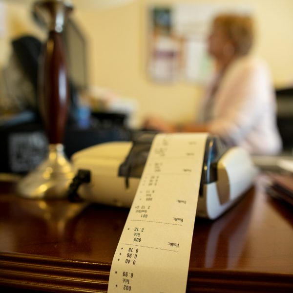 employee at desk