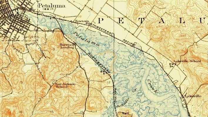 historic river map