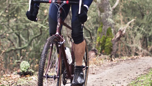 photo of someone biking in the trails