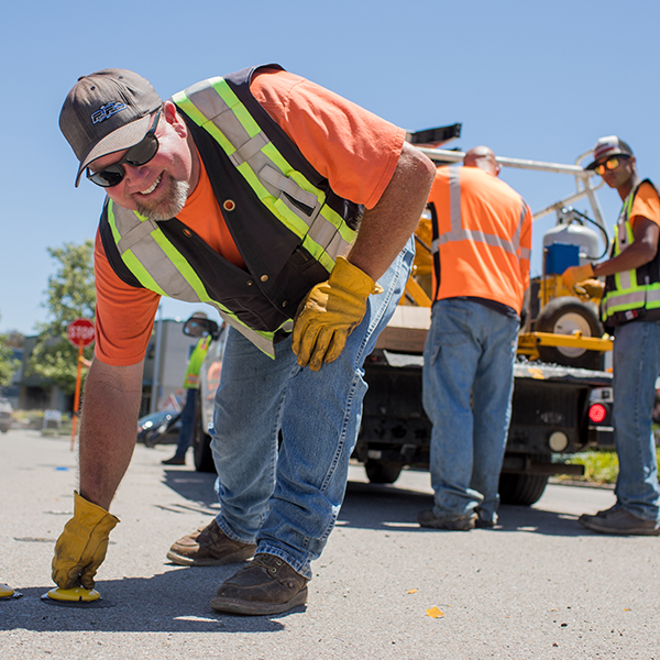 photo of public works employee