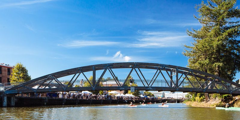 photo of bridge over river