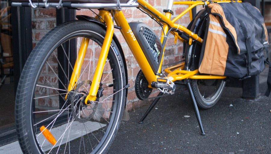 bike with satchel