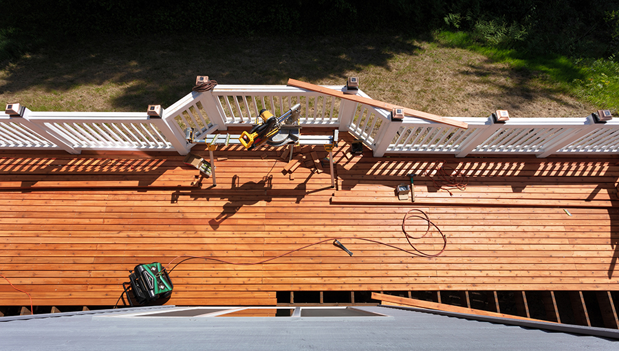 photo of house deck addition