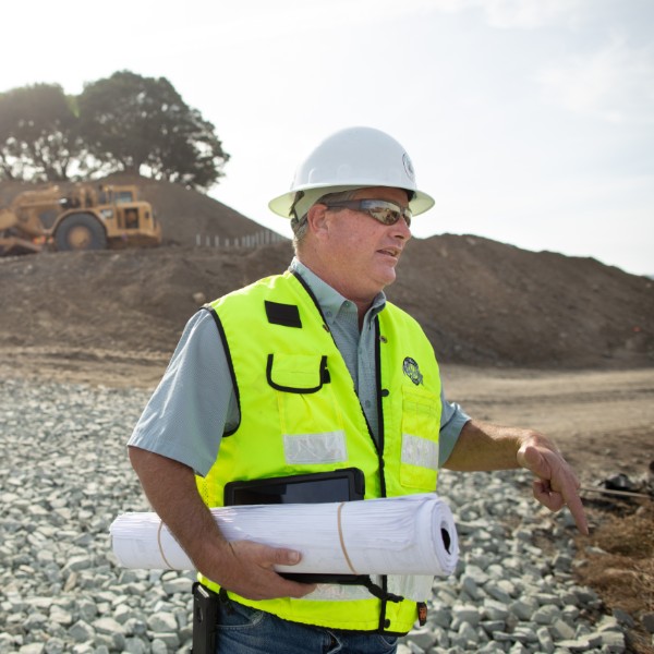 Photo of Engineer at worksite