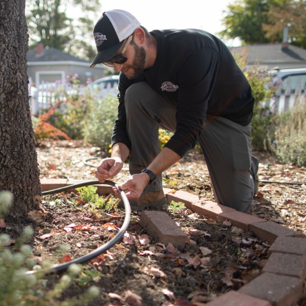 photo of irrigation in garden