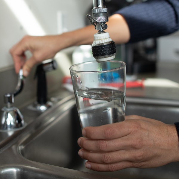 photo of faucet aerator