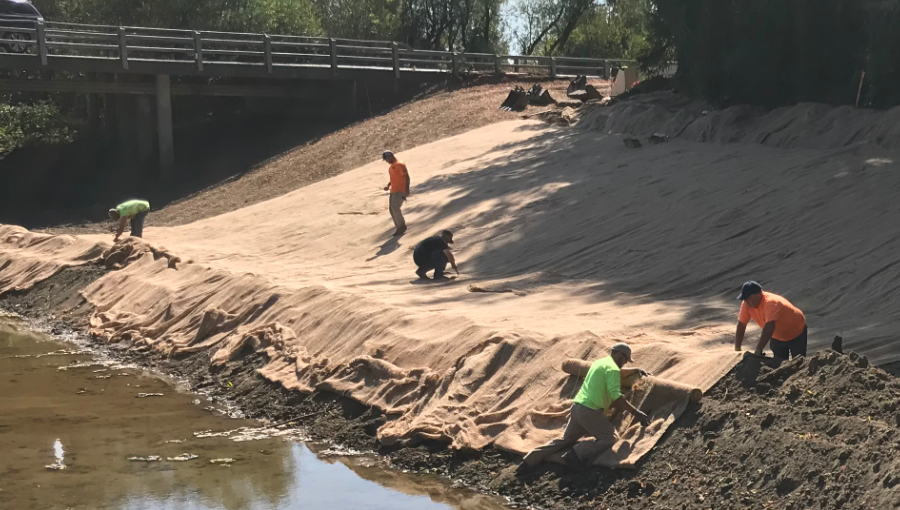 photo of Denman Reach construction project