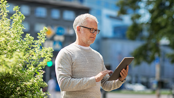 man starting retirement