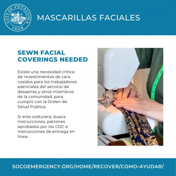 facial coverings needed spanish