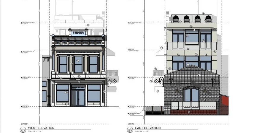 East and West Elevation Diagram