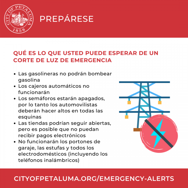be prepared for power shutoffs (spanish)