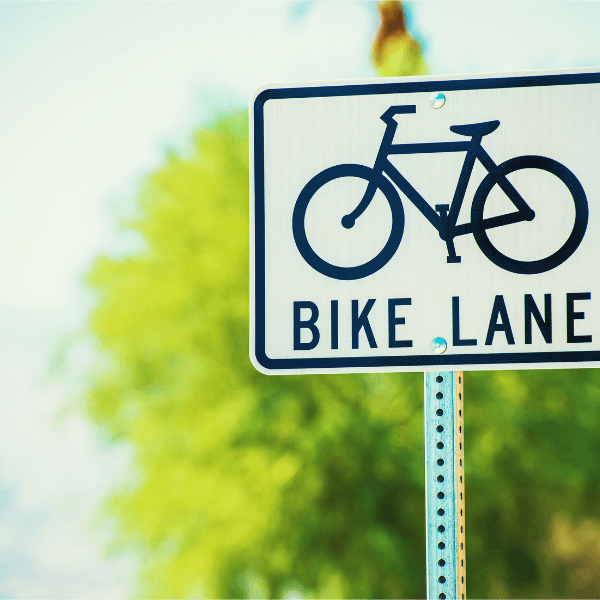 bike lane sign