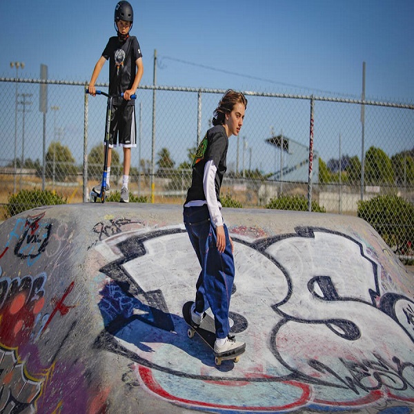 Petaluma skateboarders hope that the formation of a new advocacy group, Petaluma Parks Budget Action Group, will help them get an improved or new skatepark in town._ Monday, June 07, 2021, Petaluma, CA, USA._(CRISSY PASCUAL/ARGUS-COURIER STAFF) stess and friends skatepark