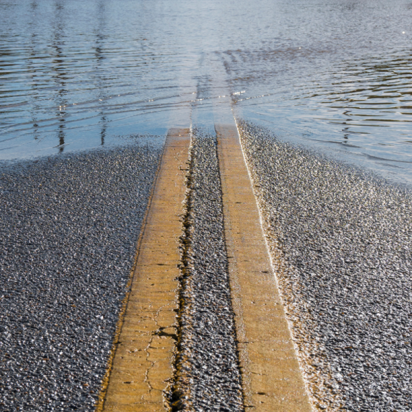 flooded road