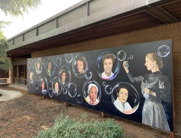 women in science mural