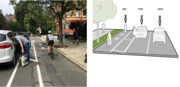 Rainier Protected Bikeway Images