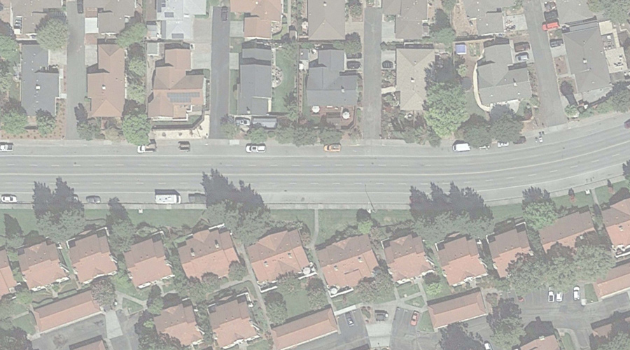 Rainier Avenue – Current exhibit base aerial - current