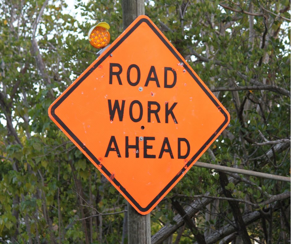 Road Work Sign Caltrans 9/21