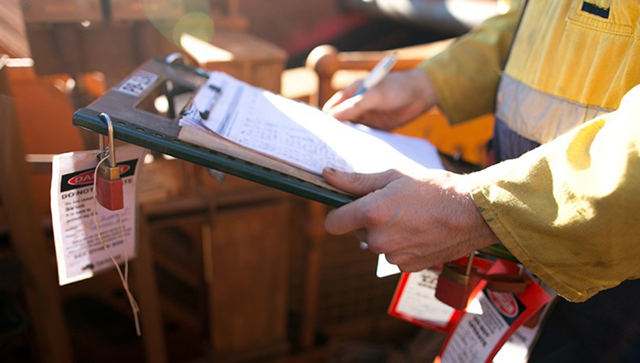 Generic photo of man with clipboard