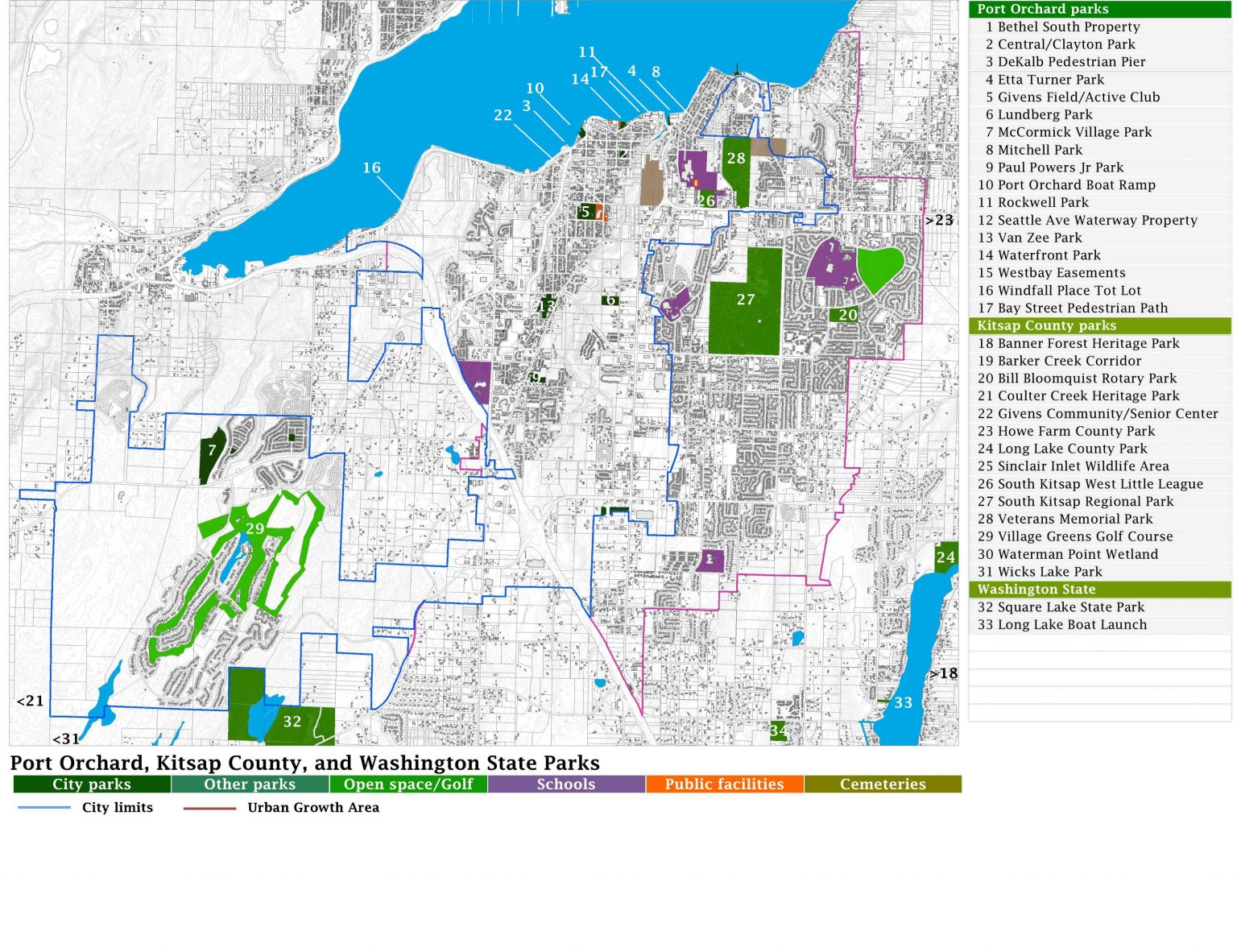 Port Orchard PROS Inventory Map Port Orchard