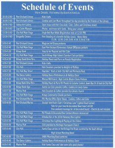 Festival of Chimes and Lights Schedule