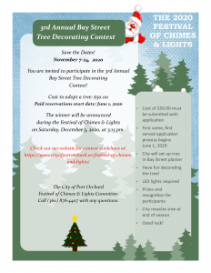 2020 tree decorating contest flyer
