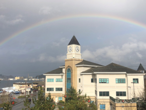 city hall rainbow