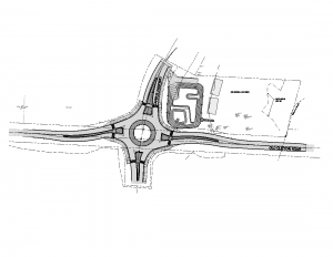 Old Clifton Road roundabout image