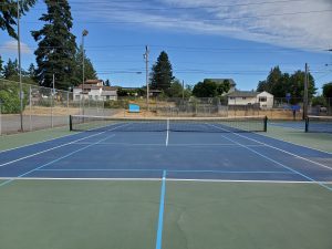 pickleball and tennis court
