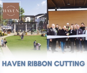 Haven townhomes ribbon cutting