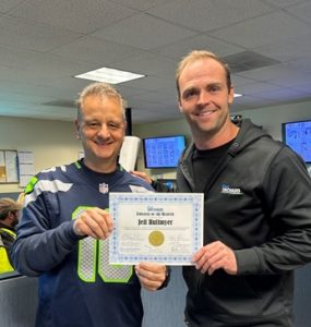 Jeff Huffmyer Employee of the Quarter