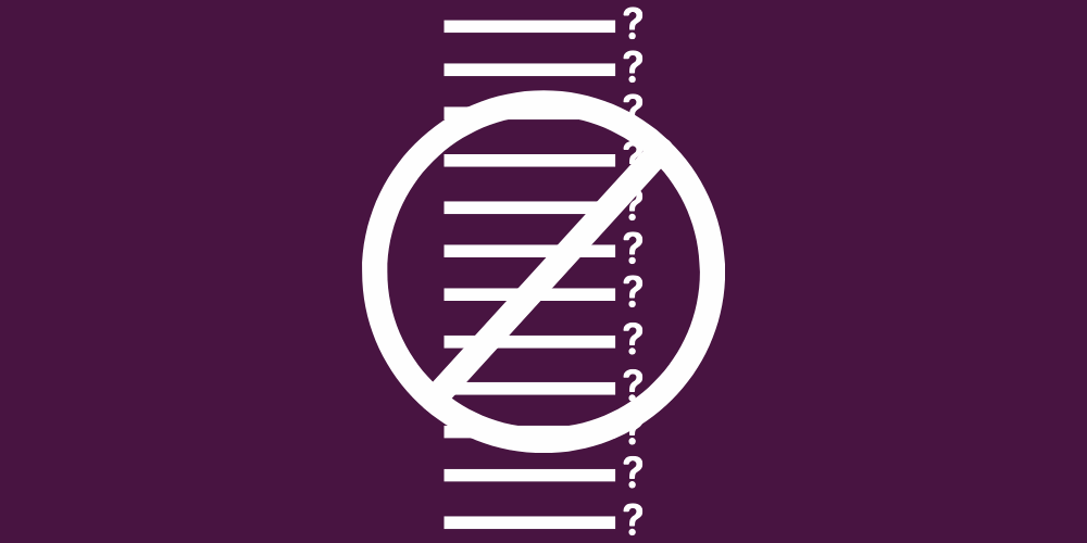 no FAQ icon