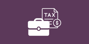 icons for a briefcase and a tax bill