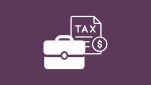 icons for a briefcase and a tax bill