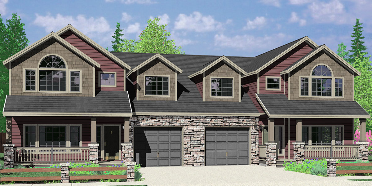 Multi Family Craftsman House Plans For Homes Built In Ruston