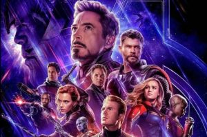 avengers end game poster with the avengers cast