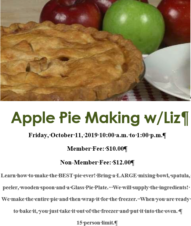 Apple Pie Class